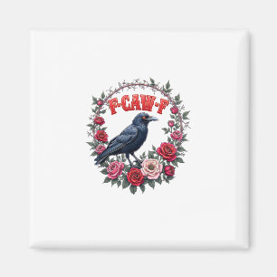 Gothic Raven Lustiger Halloween-F Caw F Vintage Magnet