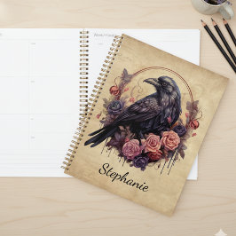 Gothic Raven & Roses – Personalized Chic Planer