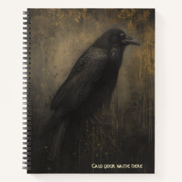 Gothic Raven Spiralblock Notizbuch