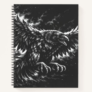 Gothic Raven – von BurnsInHell Notizbuch