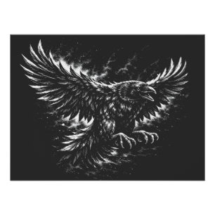 Gothic Raven – von BurnsInHell Poster