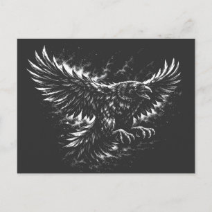 Gothic Raven – von BurnsInHell Postkarte