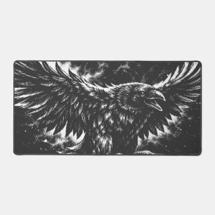 Gothic Raven – von BurnsInHell Schreibtischunterlage