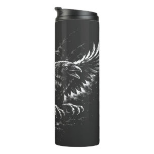 Gothic Raven – von BurnsInHell Thermosbecher