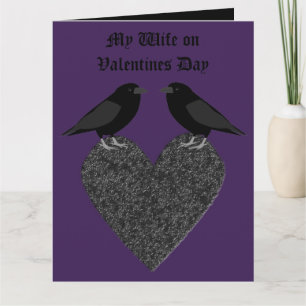 Gothic Ravens und Black Heart Benutzerdefinierte K Karte