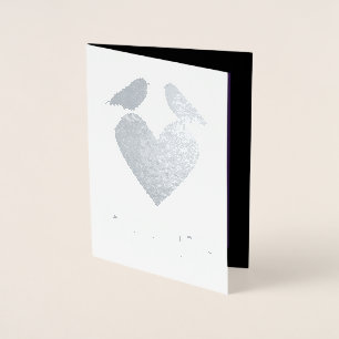 Gothic Ravens und Black Heart Custom Ehefrau Folienkarte