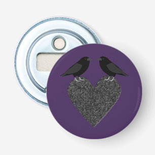 Gothic Ravens und Black Heart Flaschenöffner