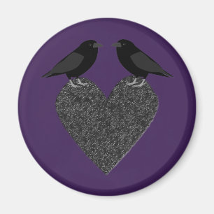 Gothic Ravens und Black Heart Magnet