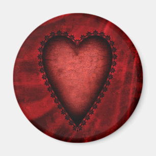 Gothic Red Heart Magnet