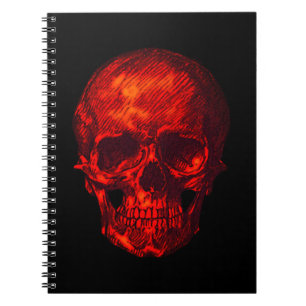 Gothic Red Skull Notizblock
