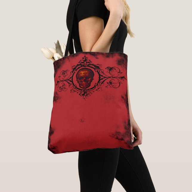 Gothic Red Skull Tasche (Von Nahem)