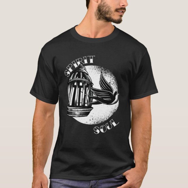 Gothic Released bird Spirit Soul T-Shirt (Vorderseite)