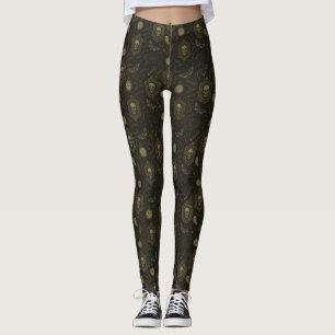 Gothic Relic - Skulls, Geister & Moth Mystique Leggings