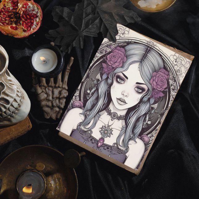 Gothic Reverie Blue Girl Poster (Von Creator hochgeladen)