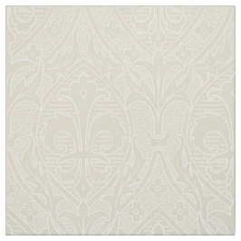 Gothic Revival Fleur de Lys - Elfenbeinküste Stoff