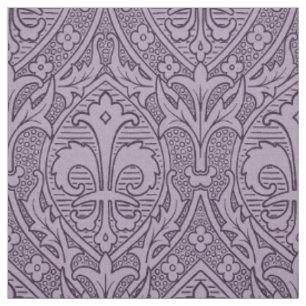 Gothic Revival Fleur de Lys - Lavender Stoff