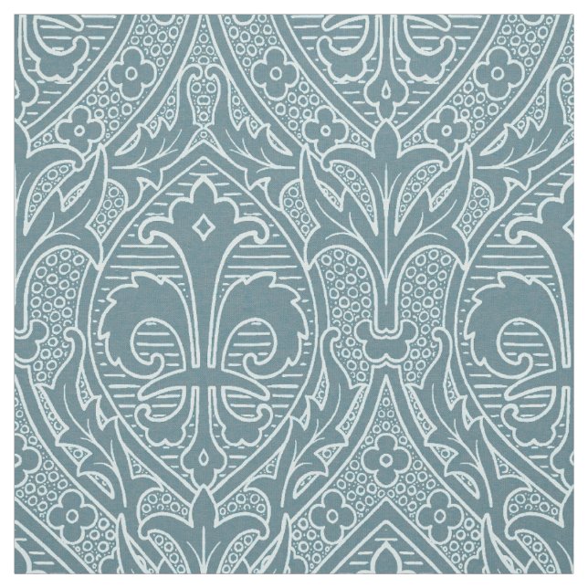 Gothic Revival Fleur de Lys - Regen Stoff (Muster)