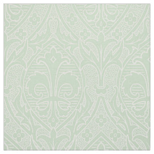 Gothic Revival Fleur de Lys - Tint of Absinthe Stoff
