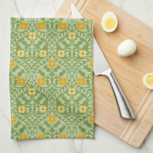 Gothic Revival Floral Kitchtuch Geschirrtuch
