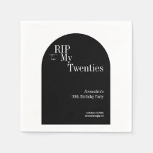 Gothic RIP 20 s 30. Geburtstag Party Schwarz und W