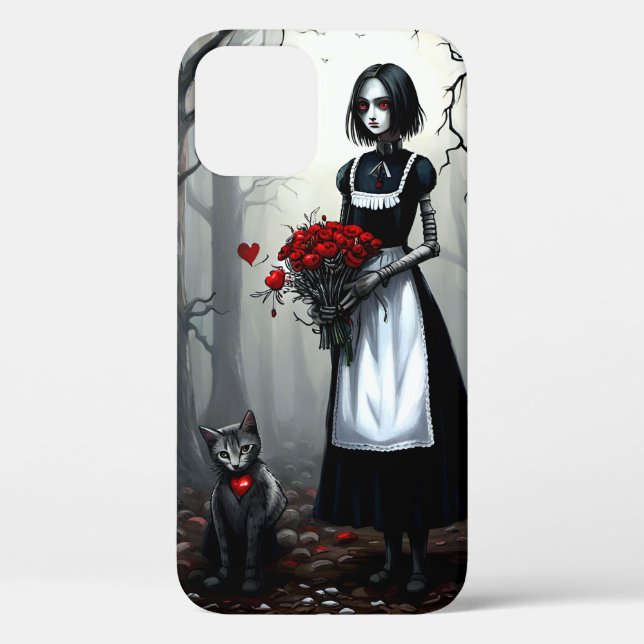 Gothic Robot Girl Case-Mate iPhone Hülle (Rückseite)