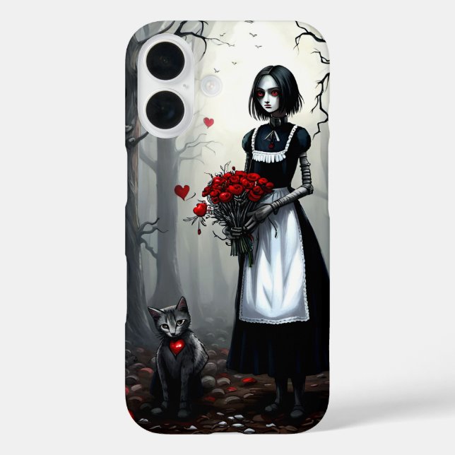Gothic Robot Girl Case-Mate iPhone Hülle (Rückseite)