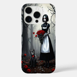 Gothic Robot Girl iPhone 16 Pro Hülle