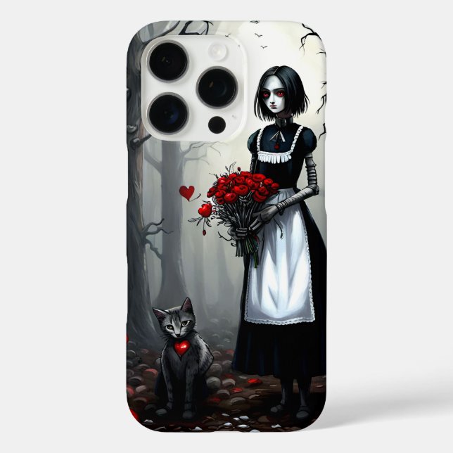 Gothic Robot Girl Case-Mate iPhone Hülle (Rückseite)
