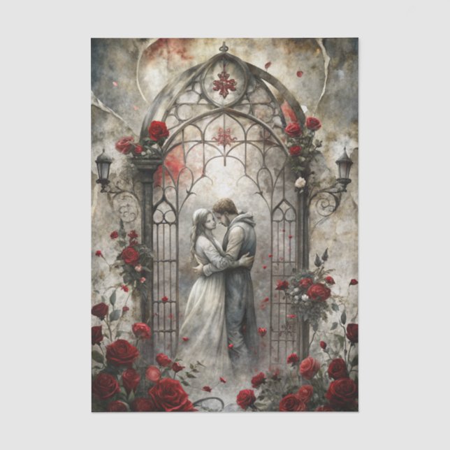 Gothic Romance Dekoupage Seidenpapier (Vorderseite)