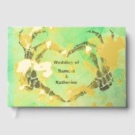 Gothic Romantic Skeleton Hand Halloween Hochzeit Gästebuch