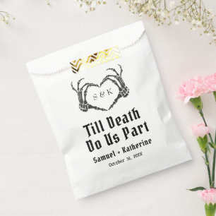 Gothic Romantic Skeleton Hand Halloween Hochzeit Geschenktütchen