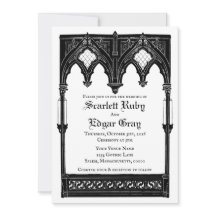 Gothic-Romantik-Einladung