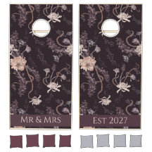 Gothic Romantische Dunkle Pflaume Moody Floral
