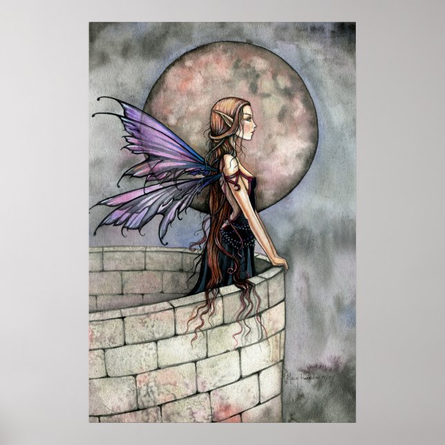 Gothic Romantisches Feenposter Druck Poster (Vorne)