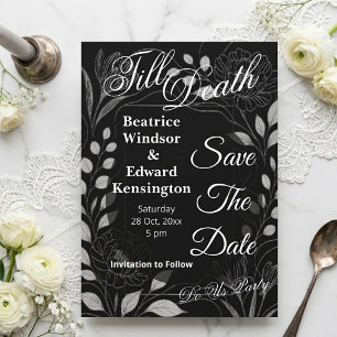 Gothic Rose Begonia Bis dass der Tod uns scheidet Save The Date