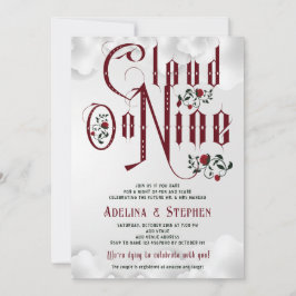 Gothic Rose Cloud Nine Couples Polterabend Einladung