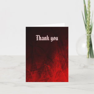 Gothic Rose Dankeskarten Dankeskarte