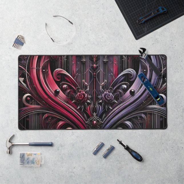 Gothic Rose Desk Mat Schreibtischunterlage (Arbeitsplatz)