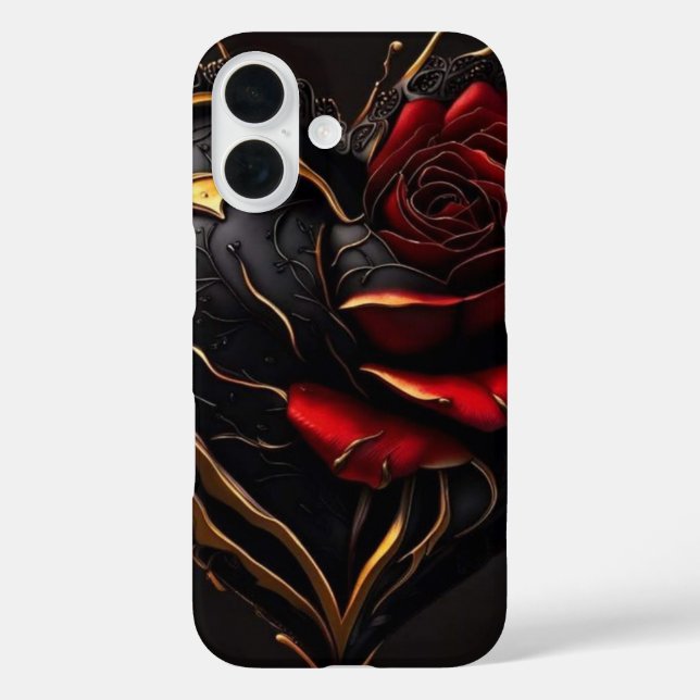 Gothic Rose Heart – Luxury Dark Art Phone Case" Case-Mate iPhone Hülle (Rückseite)