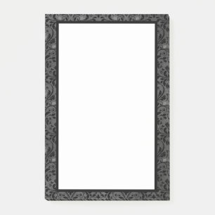 Gothic Rose in Schwarz und Grau Post-it Klebezettel