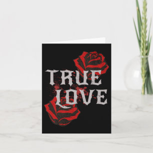 Gothic Rose Punk Liebe Valentine Student Rock Musi Karte