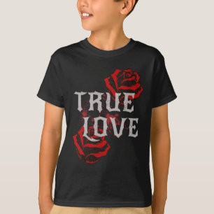 Gothic Rose Punk Liebe Valentine Student Rock Musi T-Shirt