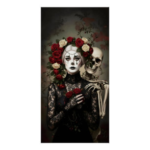 Gothic Rose Queen – Dark Romantic Art Poster