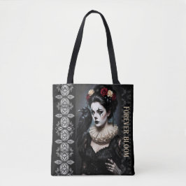 Gothic Rose Queen – Dark Romantic Art with Skeleto