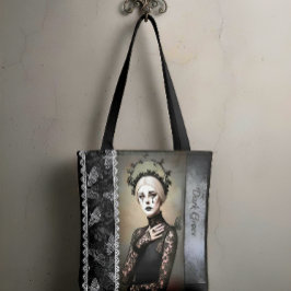 Gothic Rose Queen – Dark Romantic Art with Skeleto