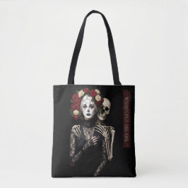 Gothic Rose Queen – Dark Romantic Art with Skeleto