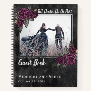 Gothic Rose Wedding Gästebuch Notizbuch