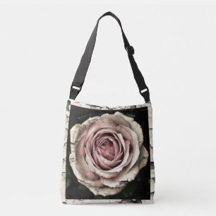 Gothic-Rosen im Vintage-Stil Tragetaschen Mit Langen Trägern
