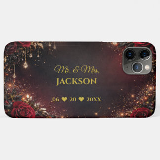Gothic Roses Paarnamen & Hochzeitsdatum Case-Mate iPhone Hülle