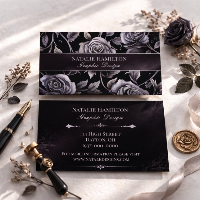 Gothic Roses Visitenkarte (Von Creator hochgeladen)